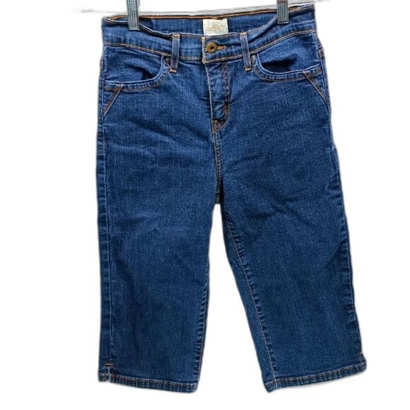 Levi's 512 Prefectly Slimming Stretch Denim Capri Women's 6. Sequined Pockets... - Picture 1 of 11